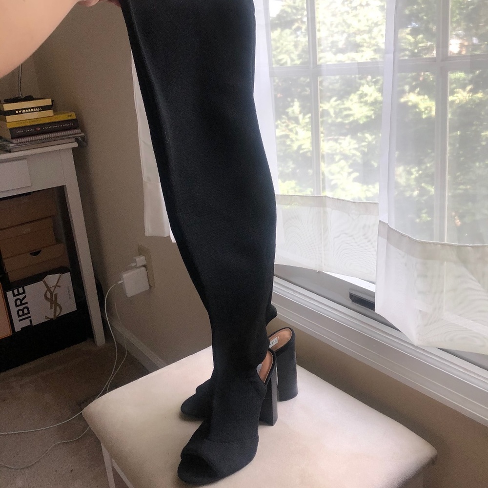 Over The knee heels, worn once.